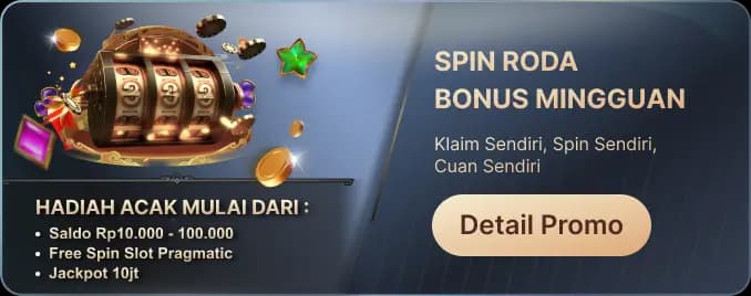 LUCKYSPIN!! RODA BONUS MINGGUAN
